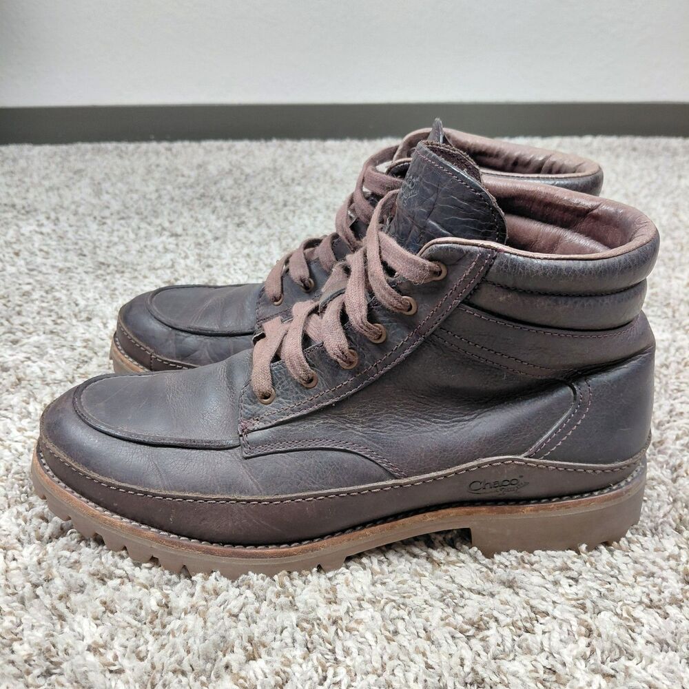Chaco Yonder Boots Mens Size 12 Brown Leather Lace Up Outdoor